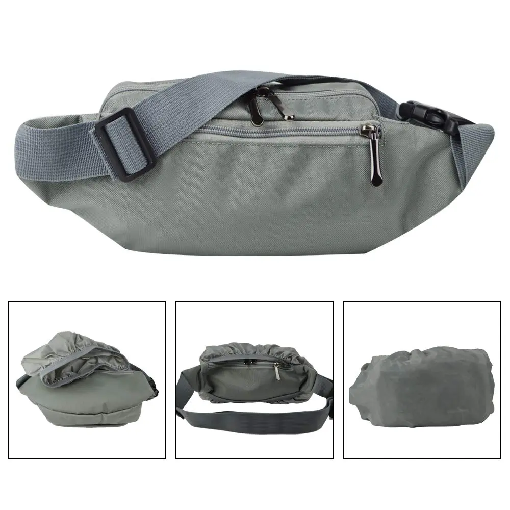 Oxpecker Waist Pack Bag Gray 21.59 cm x 6.99 cm x 13 cm | 5 Pockets, Water-Resistant, Adjustable Strap - view 4