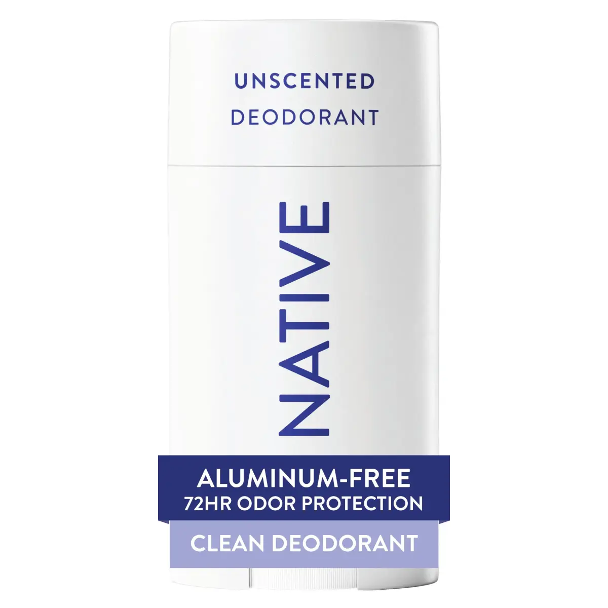 Native Unscented Aluminum-Free Deodorant Stick 75ml (2.65oz) | 72-Hour Odor Protection - main product image