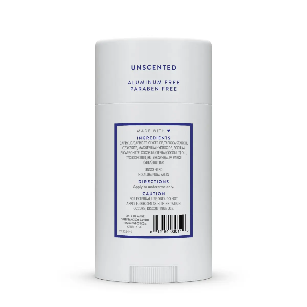 Native Unscented Aluminum-Free Deodorant Stick 75ml (2.65oz) | 72-Hour Odor Protection - view 9