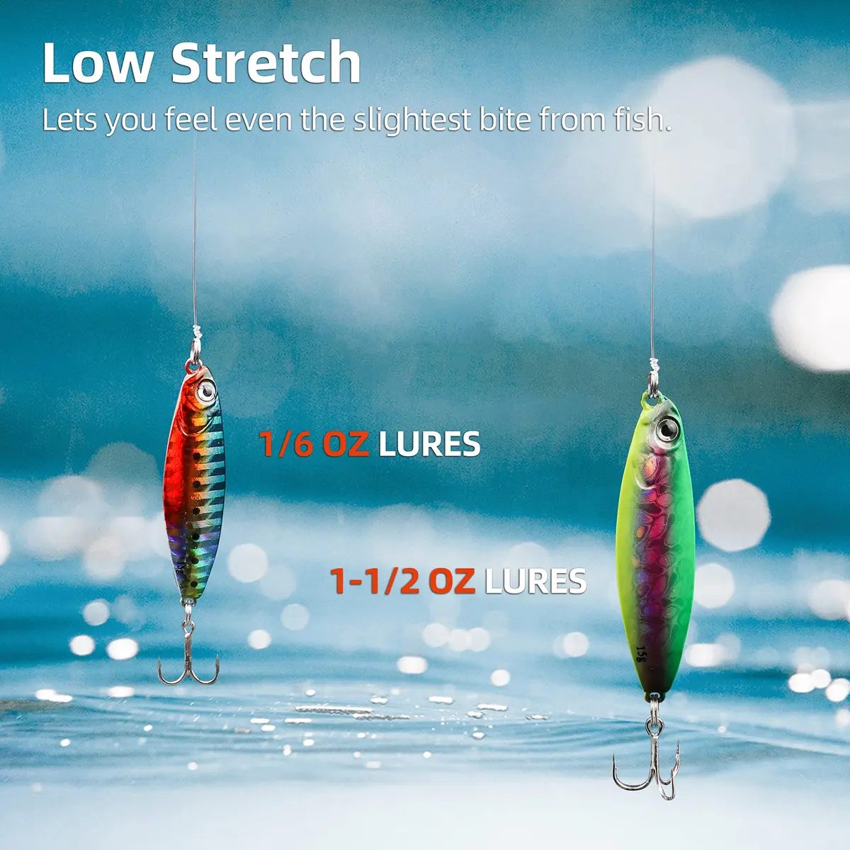 RUNCL PowerFluoro Hybrid Fishing Line 16lb (7.3kg) 300Yds | Virtually Invisible Fluorocarbon Coated Line - view 4