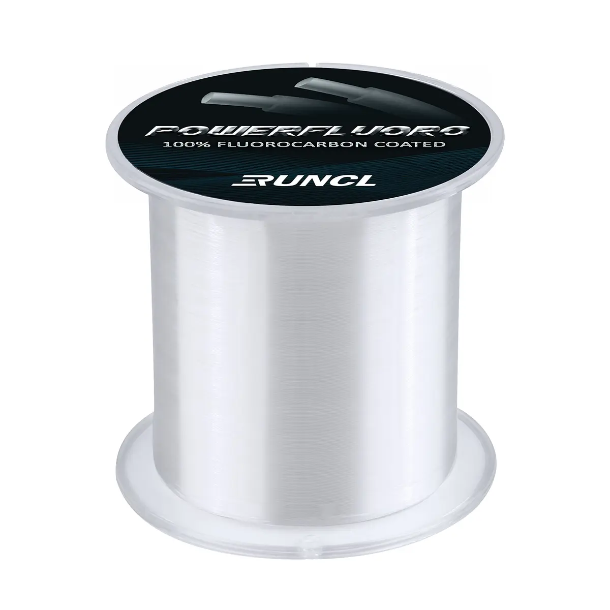 RUNCL PowerFluoro Fishing Line 25LB | Virtually Invisible, Faster Sinking, Low Stretch, Abrasion Resistance (300Yds) - main product image