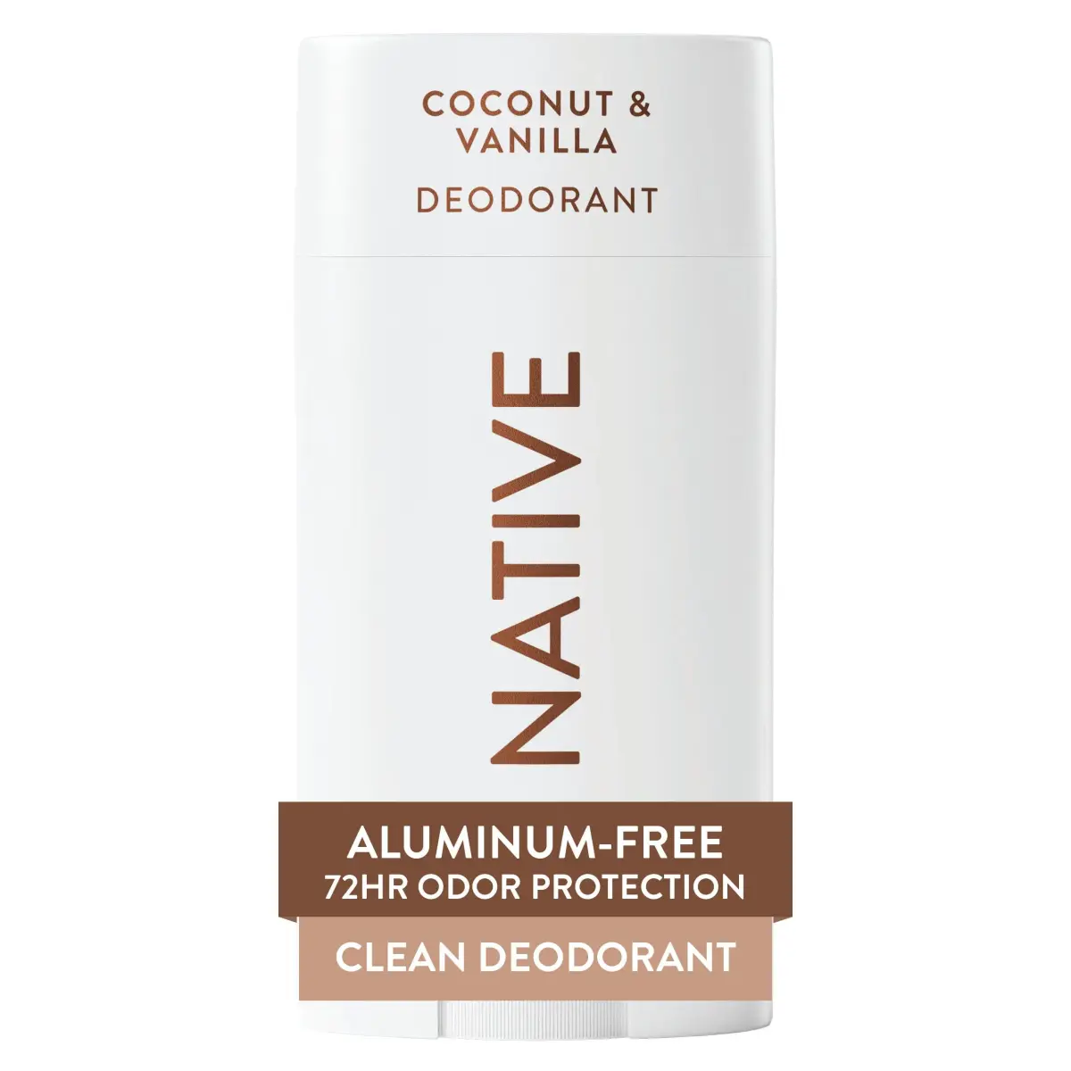 Native Coconut & Vanilla Deodorant Stick 75g (2.65oz) | 72-Hour Odor Control - main product image