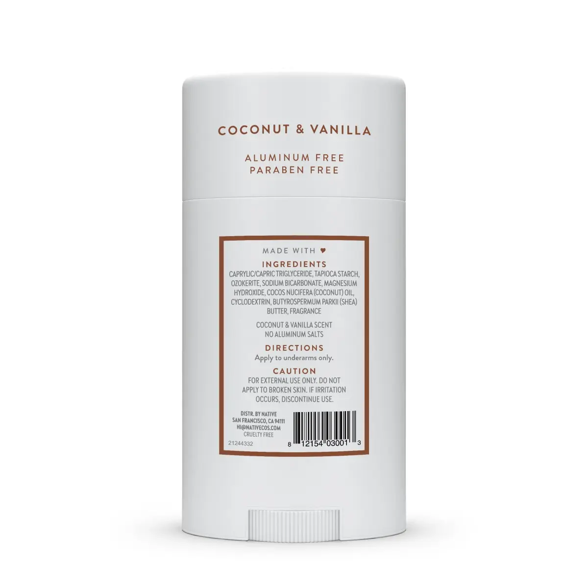Native Coconut & Vanilla Deodorant Stick 75g (2.65oz) | 72-Hour Odor Control - view 9