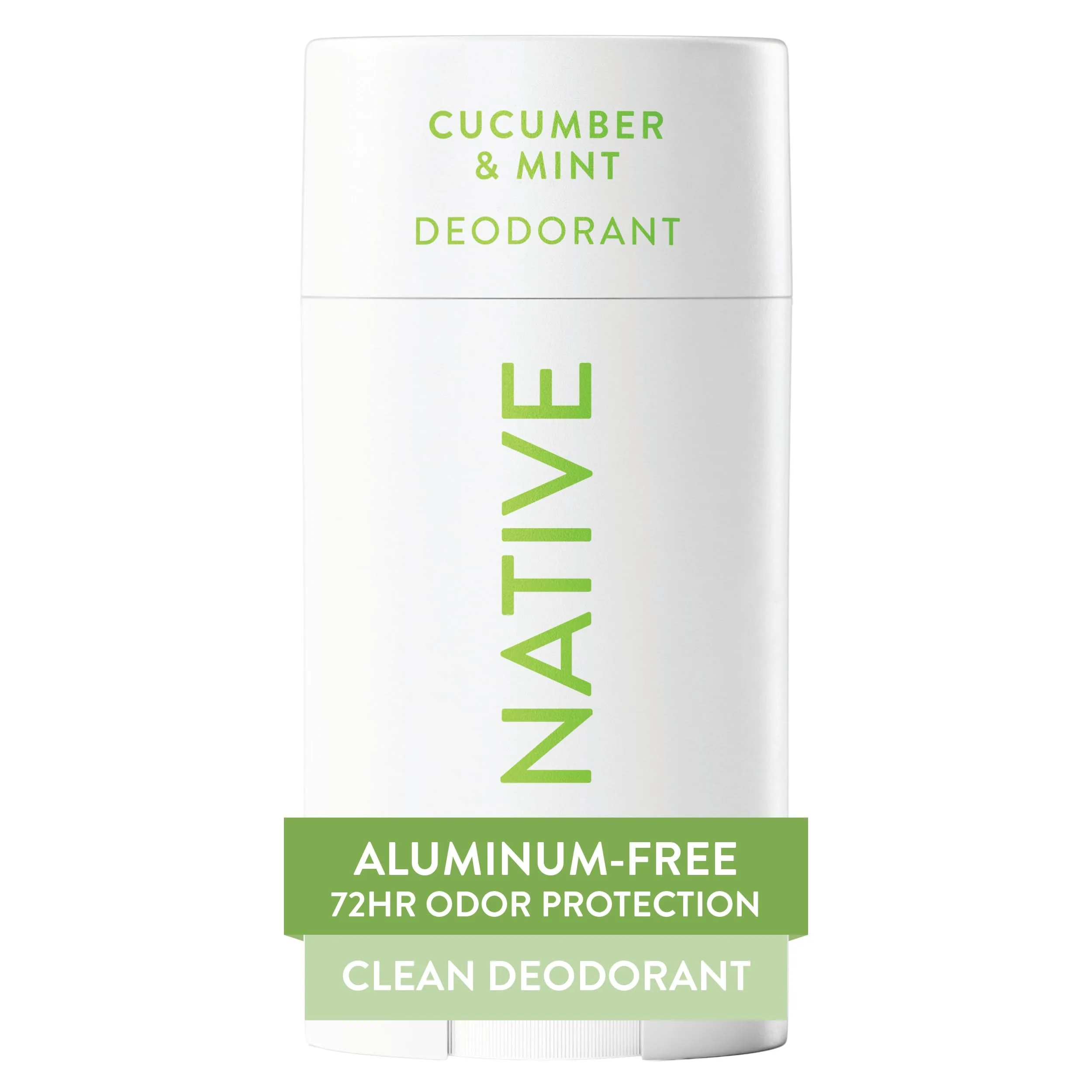 Native Deodorant for Women and Men, Cucumber & Mint Scent, Aluminum Free, 72 Hour Odor Control, 2.65oz - main product image