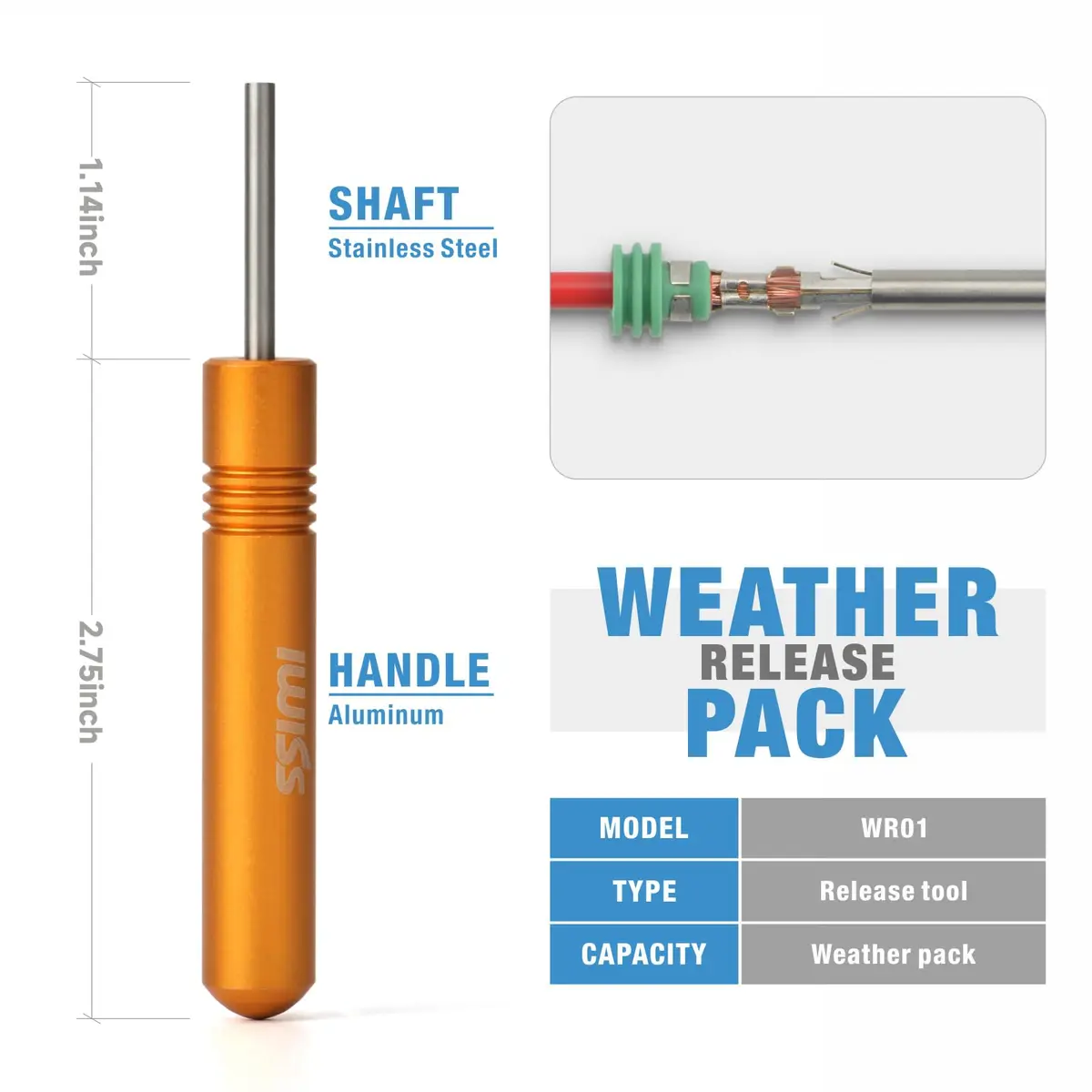 IWISS iCrimp Weather Pack Crimp Tool for AWG 24-14 | Complete OEM Connector Assembly - view 3