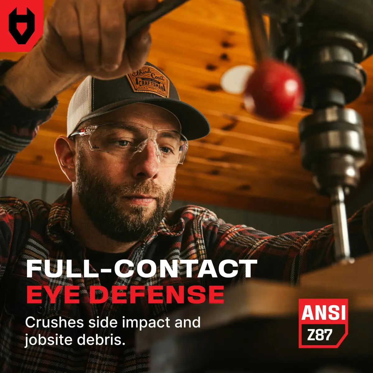 NoCry Clear Safety Glasses with Anti-Fog & Scratch Resistant Lenses | ANSI Z87 Certified Protective Eyewear - view 3