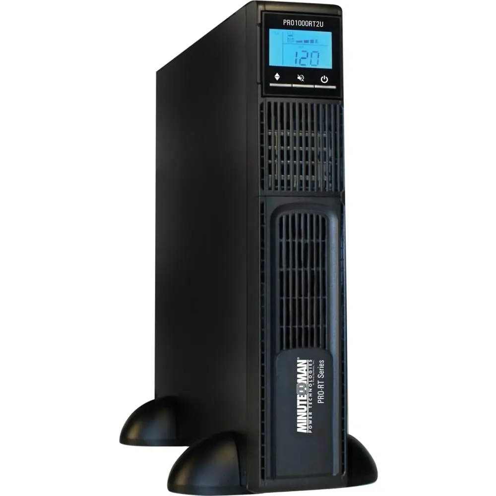 Minuteman PRO1000RT2UNC Line Interactive UPS System 1000Va | Rack/Tower/Wall Mount, LCD Display, 8 Outlets - view 3
