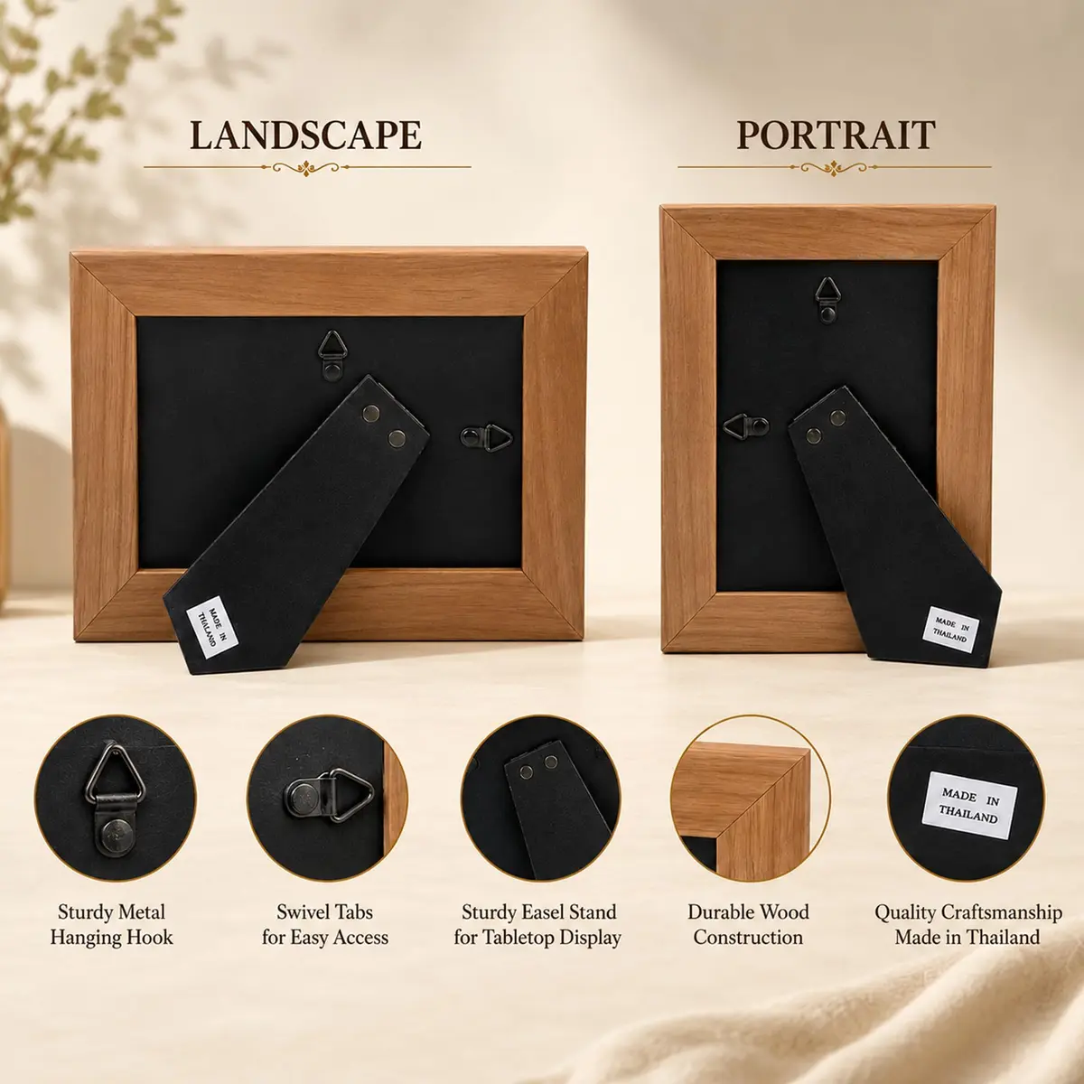 CustomGiftsNow Mommy - To the world you're one person but to us you are the world - Engraved Wood Picture Frame (5x7 Horizontal) | Classic Mother Gift - view 7