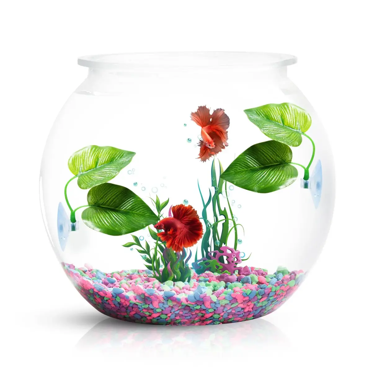 CousDUoBe 3 Pack Betta Fish Leaf Pad Hammock | Simulates Natural Habitat for Betta Health - view 2