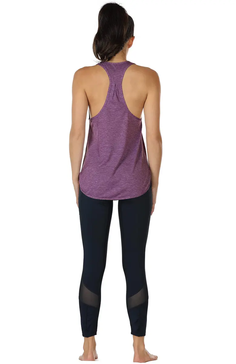 icyzone Women's Racerback Workout Tank Top Grape | Lightweight, Sweat-Wicking Active Shirt - view 6