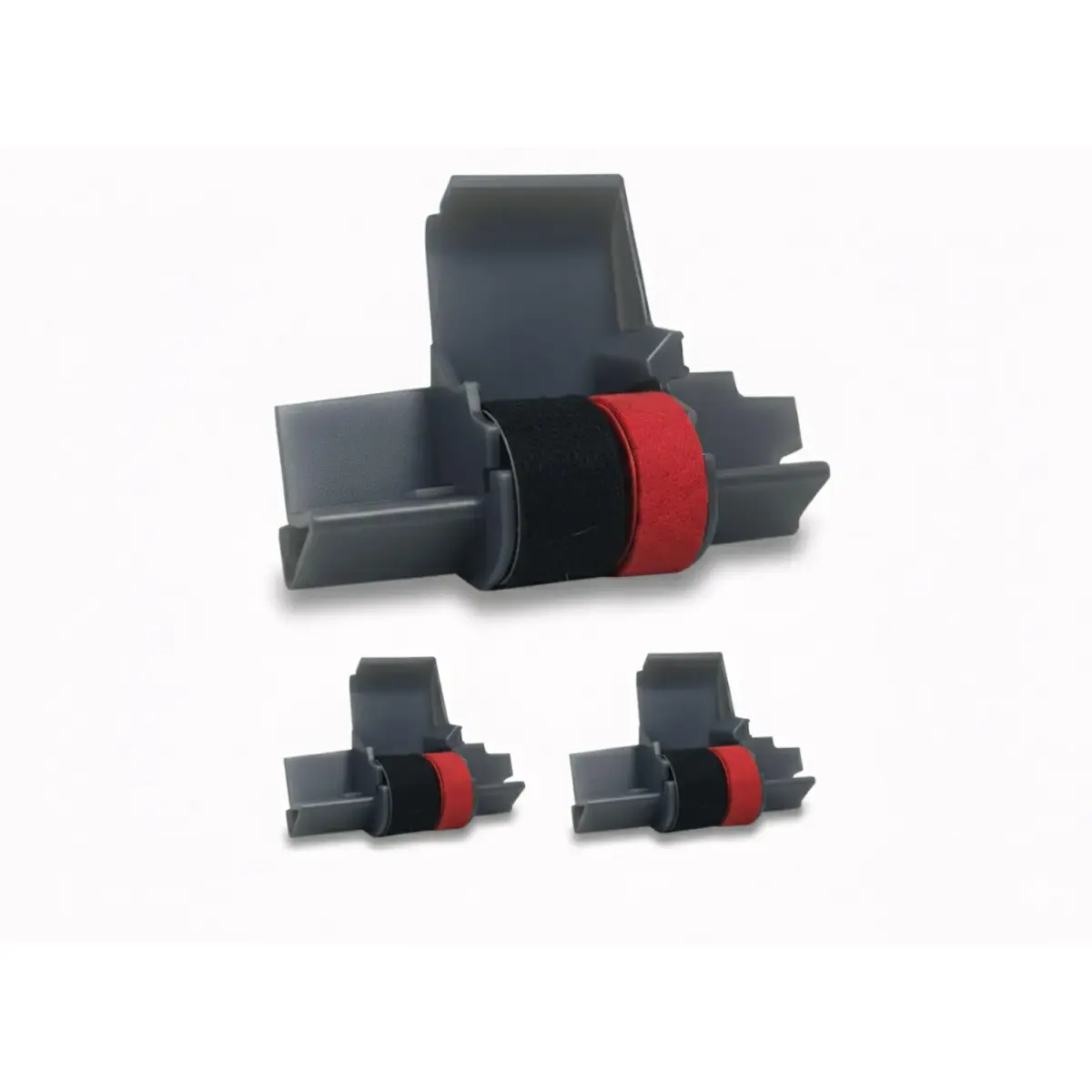 Swartz Ink IR-40T Black and Red Ink Roller 3-Pack | Compatible with Canon, Casio, Sharp, Citizen Printing Calculators - main product image