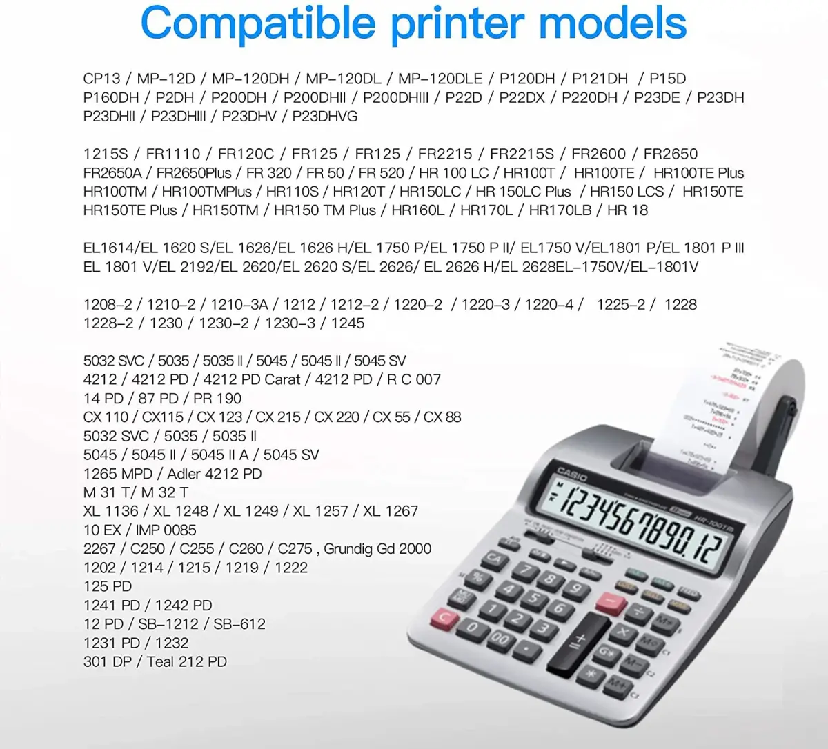 Swartz Ink IR-40T Black and Red Ink Roller 3-Pack | Compatible with Canon, Casio, Sharp, Citizen Printing Calculators - view 4