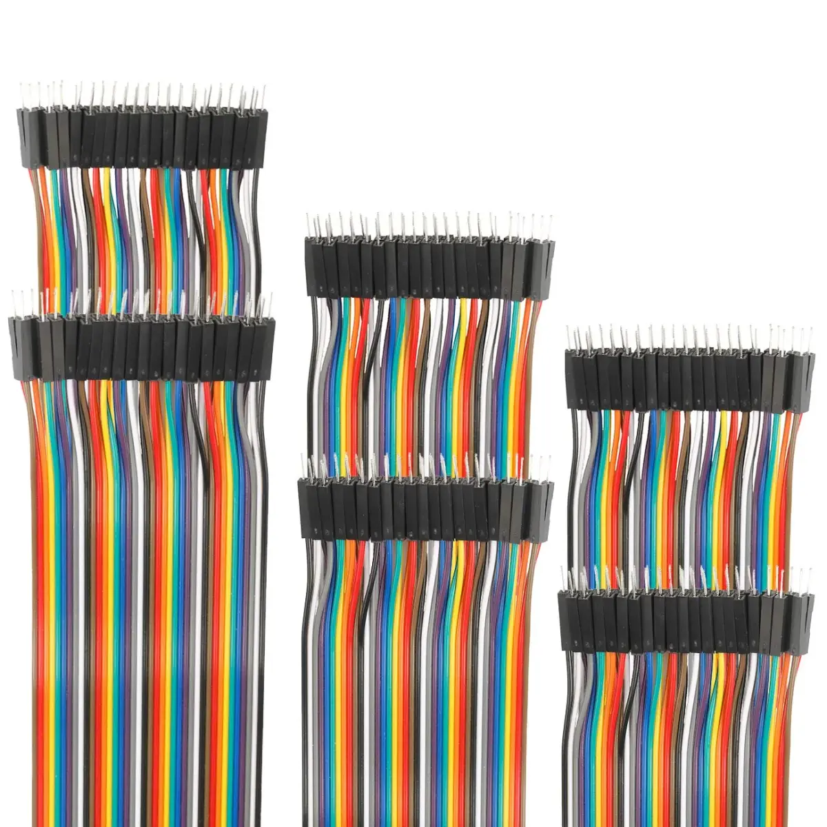 EDGELEC 120pcs 100cm (39.4 inch) Male to Male Breadboard Jumper Wires - Multicolored - main product image