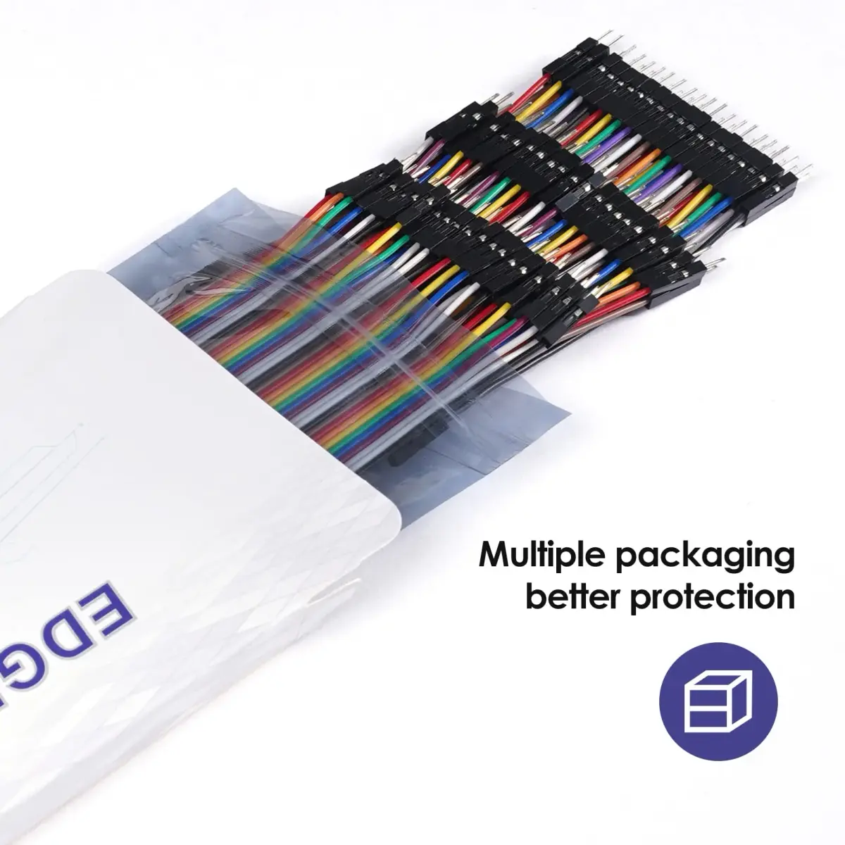EDGELEC 120pcs 15cm Male to Female Breadboard Jumper Wires, 5.9 inch Dupont Cables - view 5