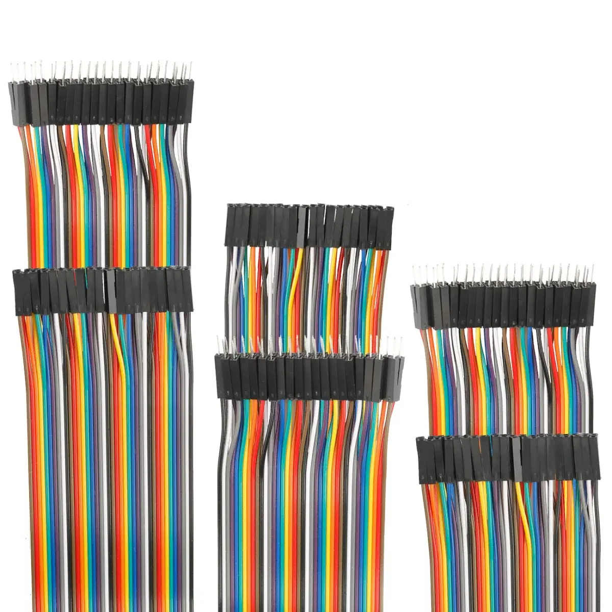 EDGELEC 120pcs 50cm Male to Female Breadboard Jumper Wires - 19.7 Inch Dupont Cables - main product image