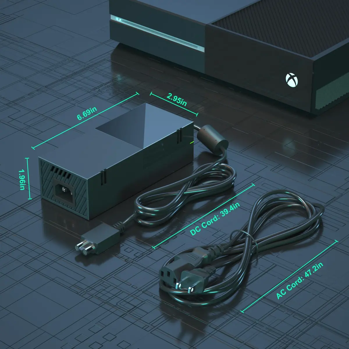 Ponkor Xbox One Power Supply 220W 12V 17.9A | Global Adapter for Xbox One Console - view 6