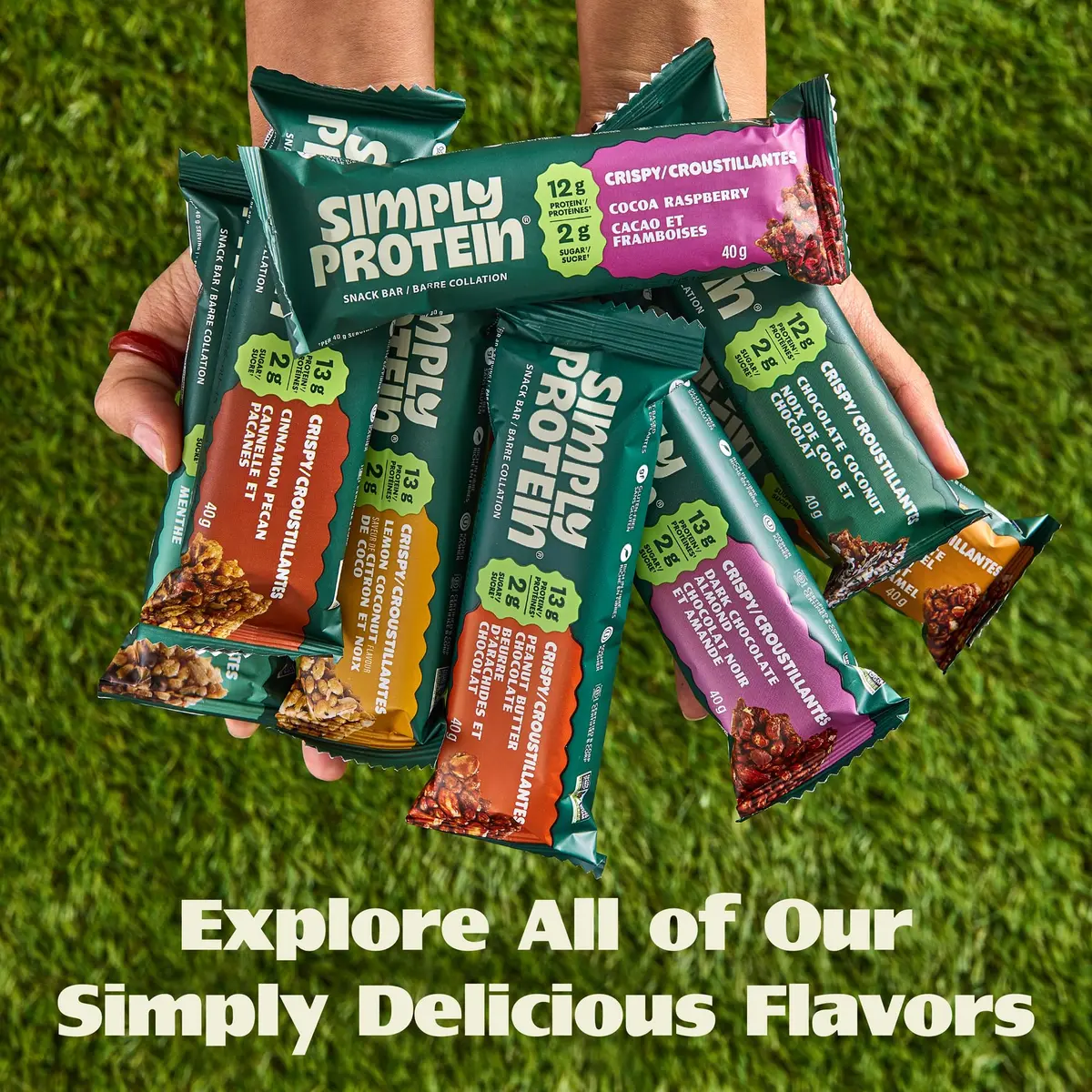 Simply Protein Lemon Coconut Crispy Bars - Plant Based Protein, Low Carb & Sugar, 13g Protein, 7g Fiber, Vegan, Gluten Free, 8 Bars - view 6