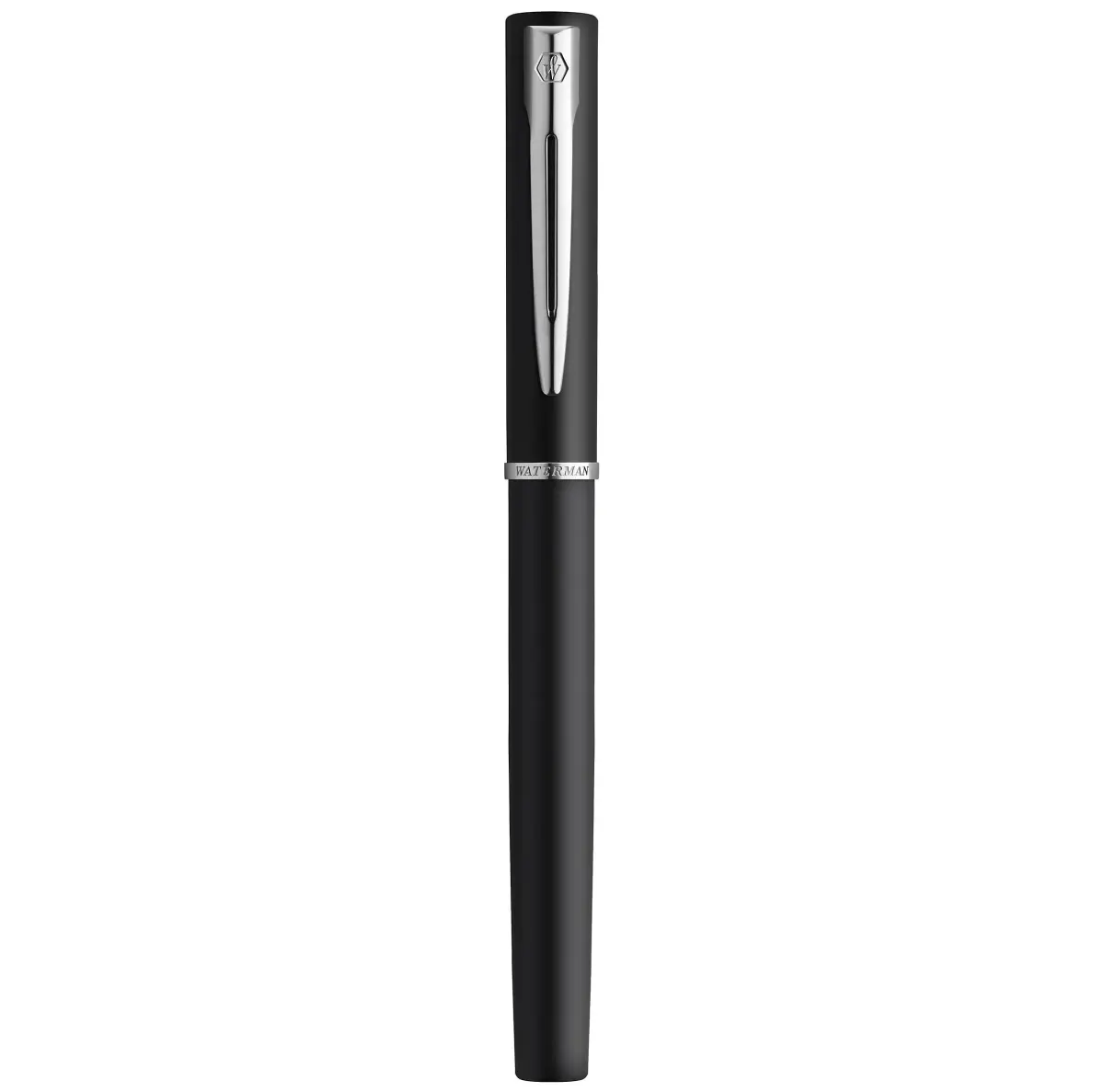 Waterman Allure Fountain Pen, Fine Point, Black Lacquer with Silver Trim | French-Crafted Writing Instrument - view 2