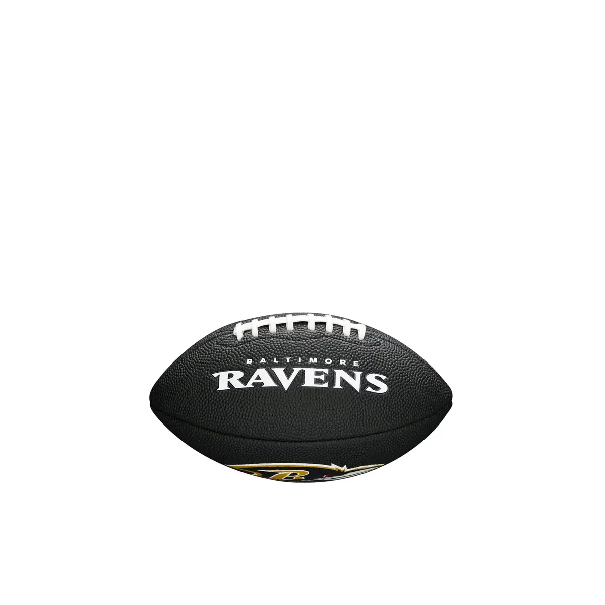 Wilson NFL Baltimore Ravens Mini Logo Football | Soft Touch Composite Cover, Black, Official Size - main product image