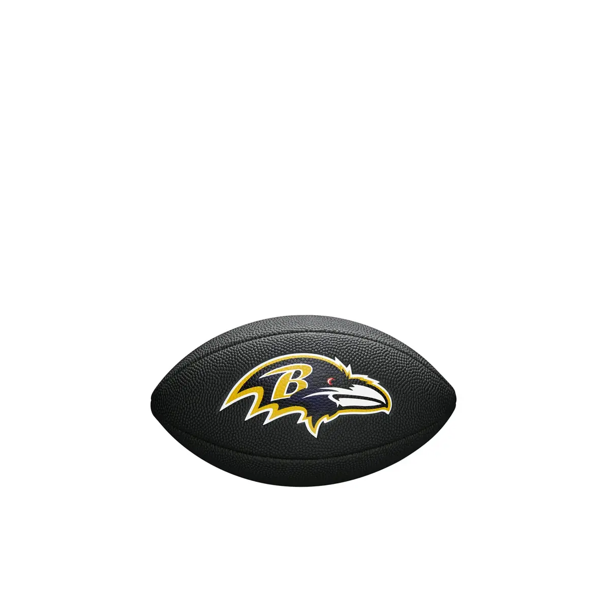 Wilson NFL Baltimore Ravens Mini Logo Football | Soft Touch Composite Cover, Black, Official Size - view 3