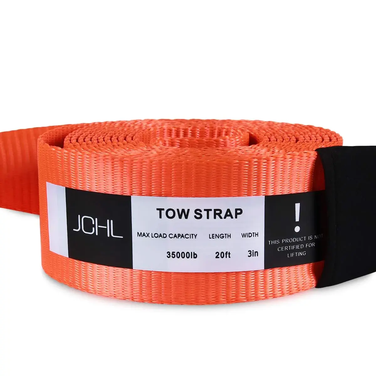 JCHL Heavy Duty Recovery Tow Strap 3" x 20ft (914 cm x 6.1 m) | 35,000 LBS (15,876 kg) Capacity - view 9