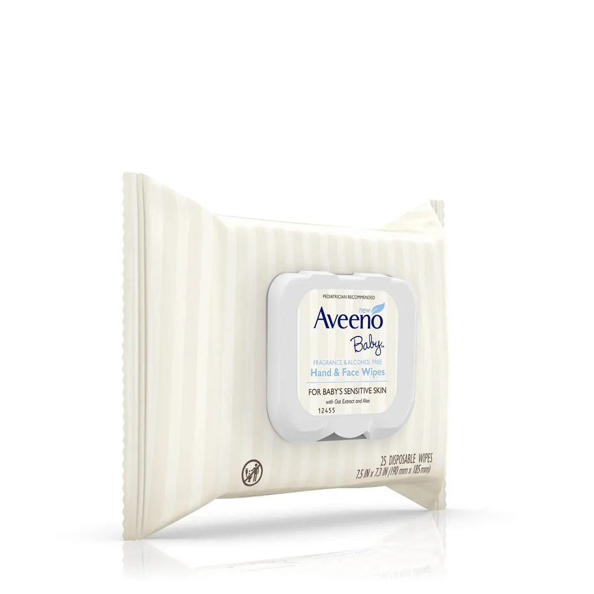 Aveeno Baby Hand & Face Wipes, 25 Count (Pack of 1) | Gentle, Fragrance-Free for Sensitive Skin - view 7