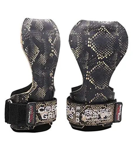 Cobra Grips PRO SNAKE RUBBER TM Weight Lifting Gloves with Wrist Wraps - 5.5 - 8.75" Wrist Support - main product image