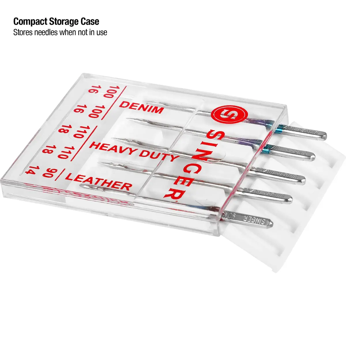 SINGER Universal Heavy Duty Machine Needles - 2 Packs (10 Needles Total) | For Denim, Leather, Heavy Fabrics - view 3