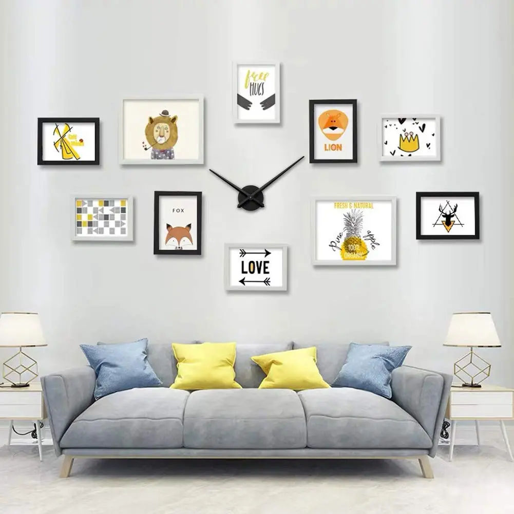 AILILIFE Large 3D Clock Hands & Movement Kit 39cm (15.35") | Modern Spade Design for DIY Wall Clocks - view 2