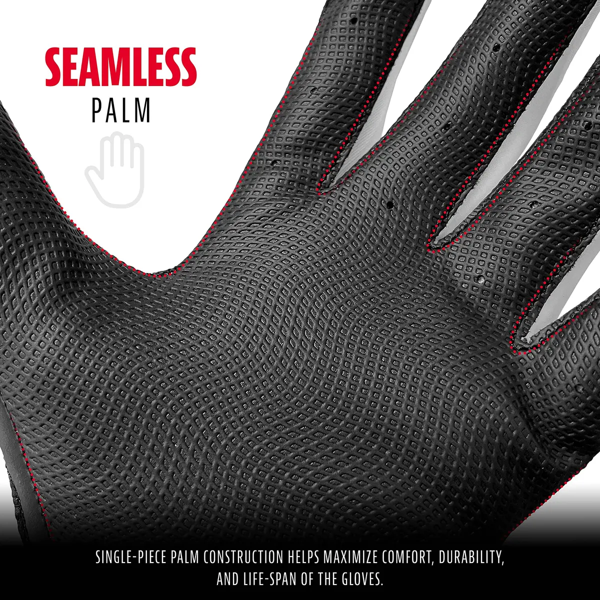 Franklin Sports Youth Flex Batting Gloves - XS Black/White | Seamless Palm, Textured Grip, Perfect for Tee Ball & Softball - view 2