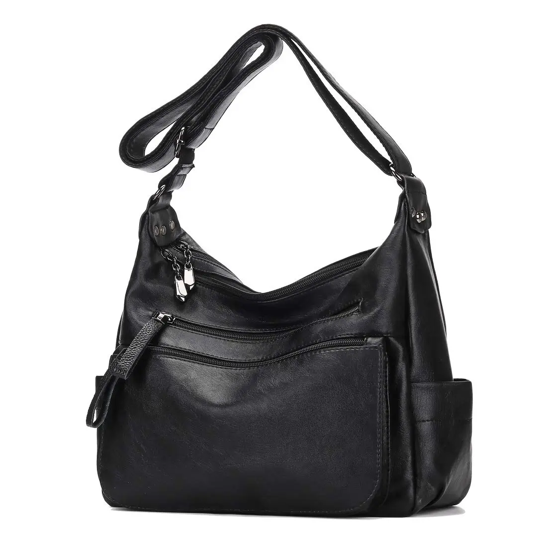 Artwell Crossbody Bag for Women Shoulder Bag PU Leather Multi Pocket (Black) | Elegant & Spacious - main product image