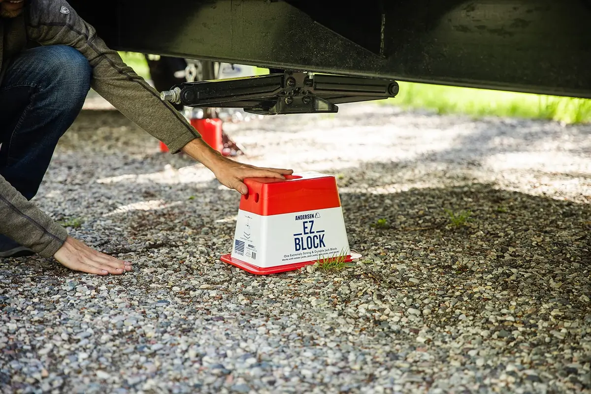 Andersen Hitches EZ-Block Heavy Duty RV Leveling Jack Support 12" x 8.5" | Supports 2000 lbs - view 3