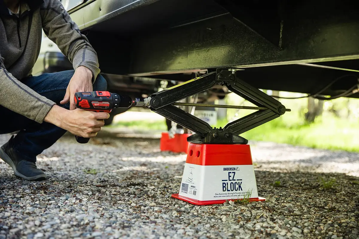 Andersen Hitches EZ-Block Heavy Duty RV Leveling Jack Support 12" x 8.5" | Supports 2000 lbs - view 4