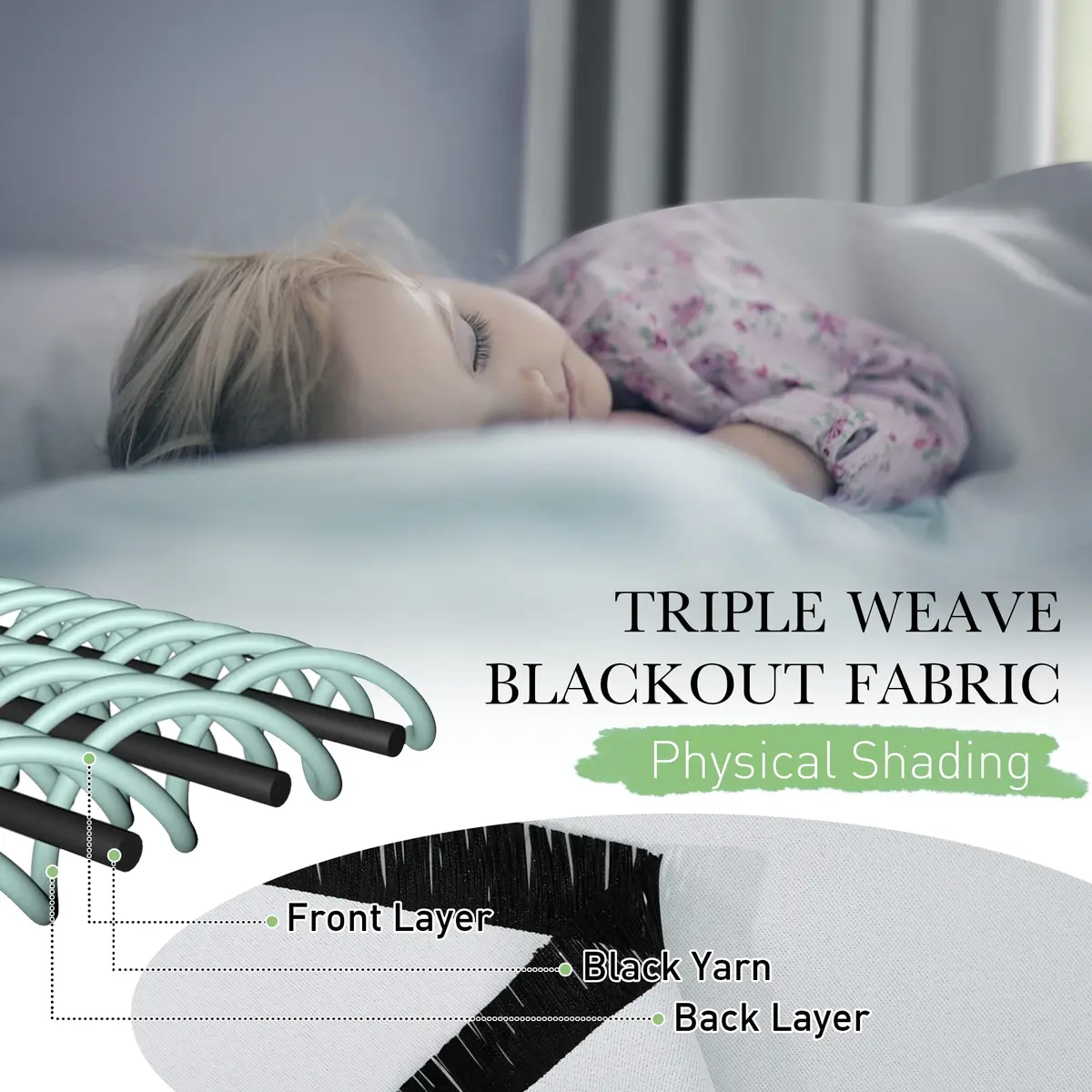 KGORGE Blackout Curtains Liners W50 x L80 | Effective Room Darkening for Bedroom & Living Room - view 6