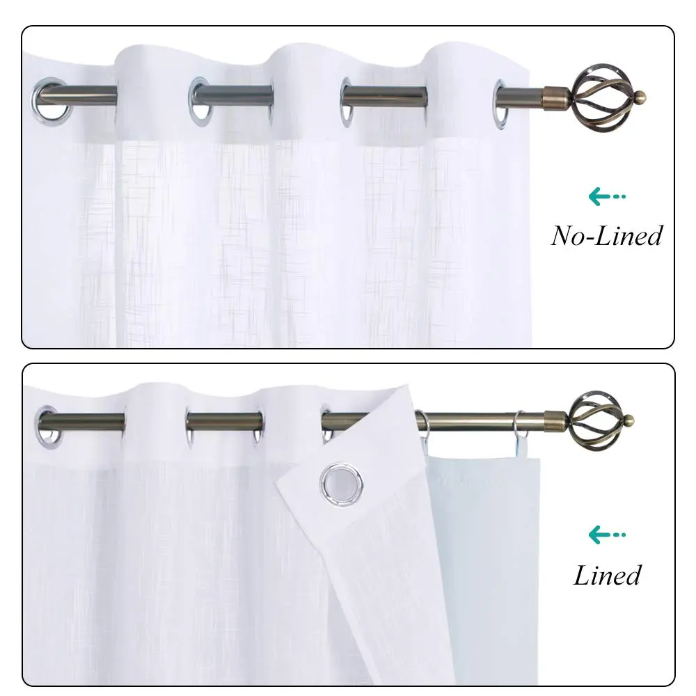 KGORGE Blackout Curtains Liners W50 x L80 | Effective Room Darkening for Bedroom & Living Room - view 2