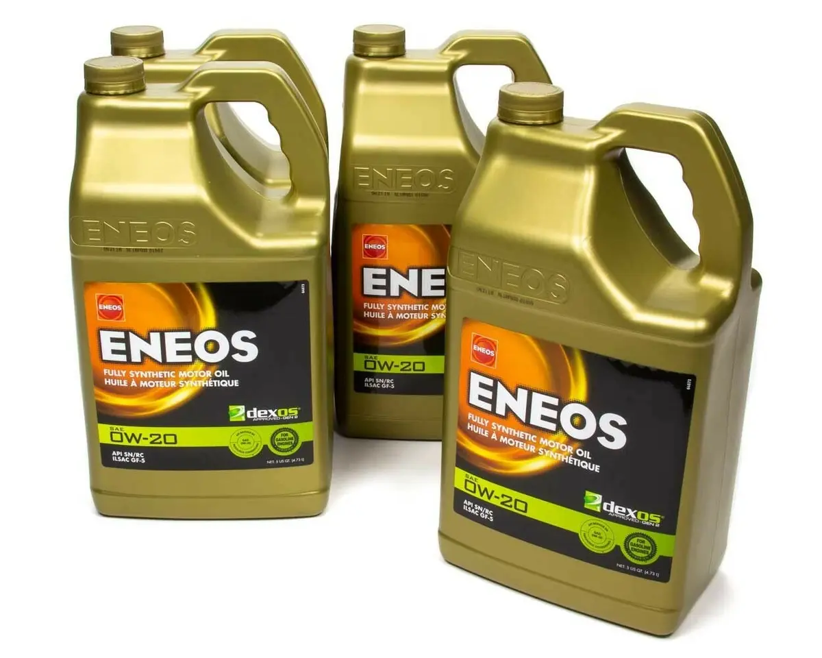ENEOS 0W-20 Fully Synthetic Motor Oil 4x5 Qt | API SQ, dexos1 Gen3, Japan's #1 Oil - main product image