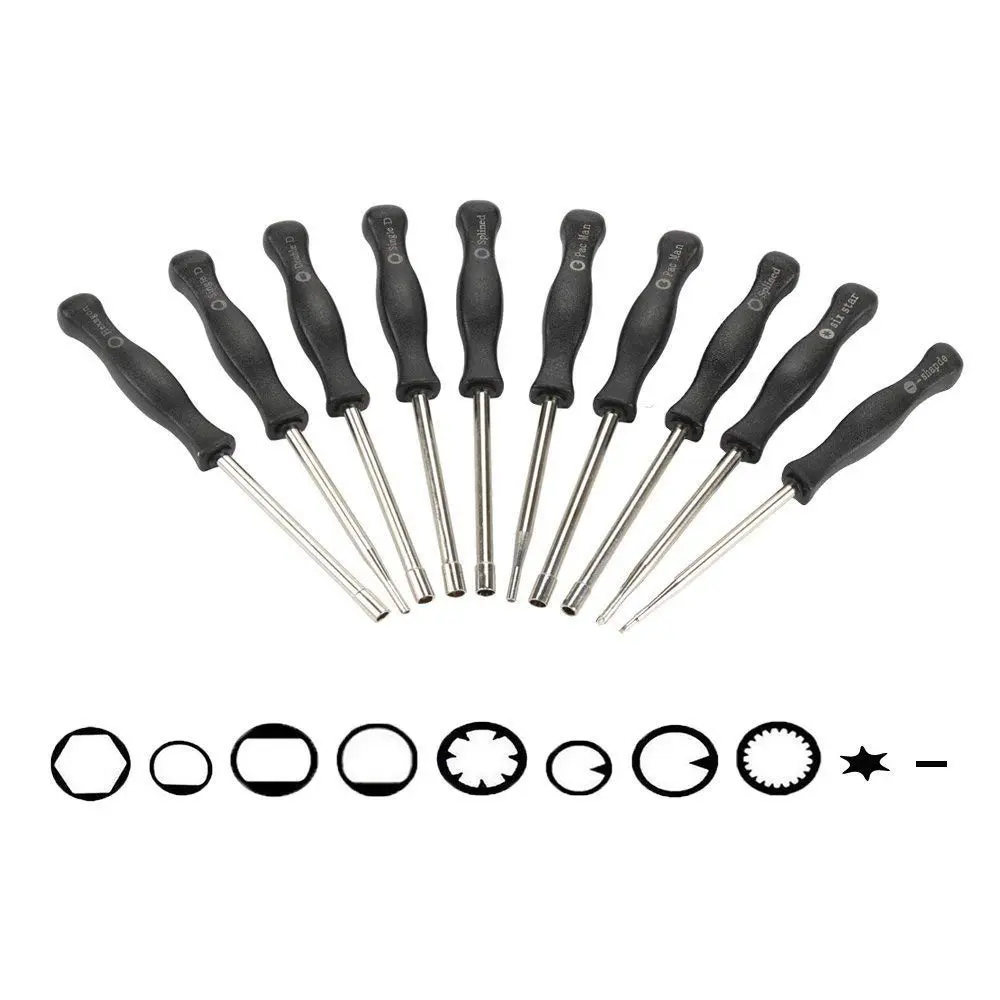 TOPEMAI Carburetor Adjustment Tool Kit for 2 Cycle Engines | 10-Piece Set with Stainless Steel Tools (0.28kg, 10 tools, universal fit) - view 5