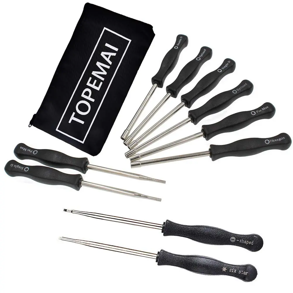 TOPEMAI Carburetor Adjustment Tool Kit for 2 Cycle Engines | 10-Piece Set with Stainless Steel Tools (0.28kg, 10 tools, universal fit) - view 4