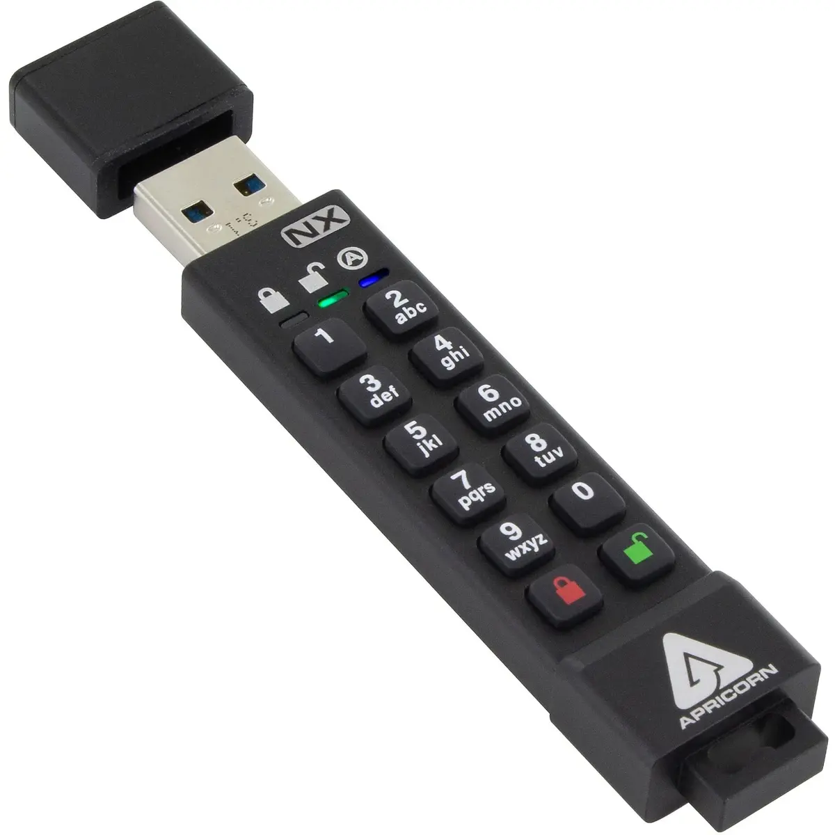 Apricorn Aegis Secure Key 3 NX 128GB USB 3.0 Encrypted Flash Drive | FIPS 140-2 Level 3 Validated - main product image
