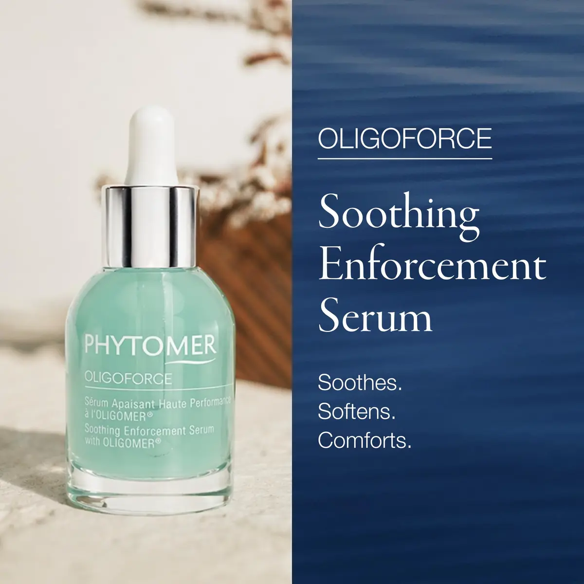 Phytomer Oligoforce Soothing Face Serum for Sensitive Skin (30 ml) | Marine Serum for Irritated Skin - view 2