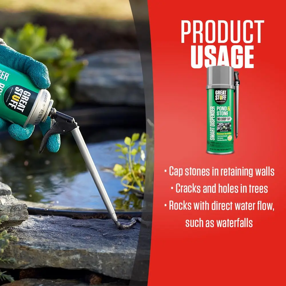 Great Stuff Pond & Stone Smart Dispenser Foam Sealant 354ml (12 oz) | Reusable for 30 Days - view 7