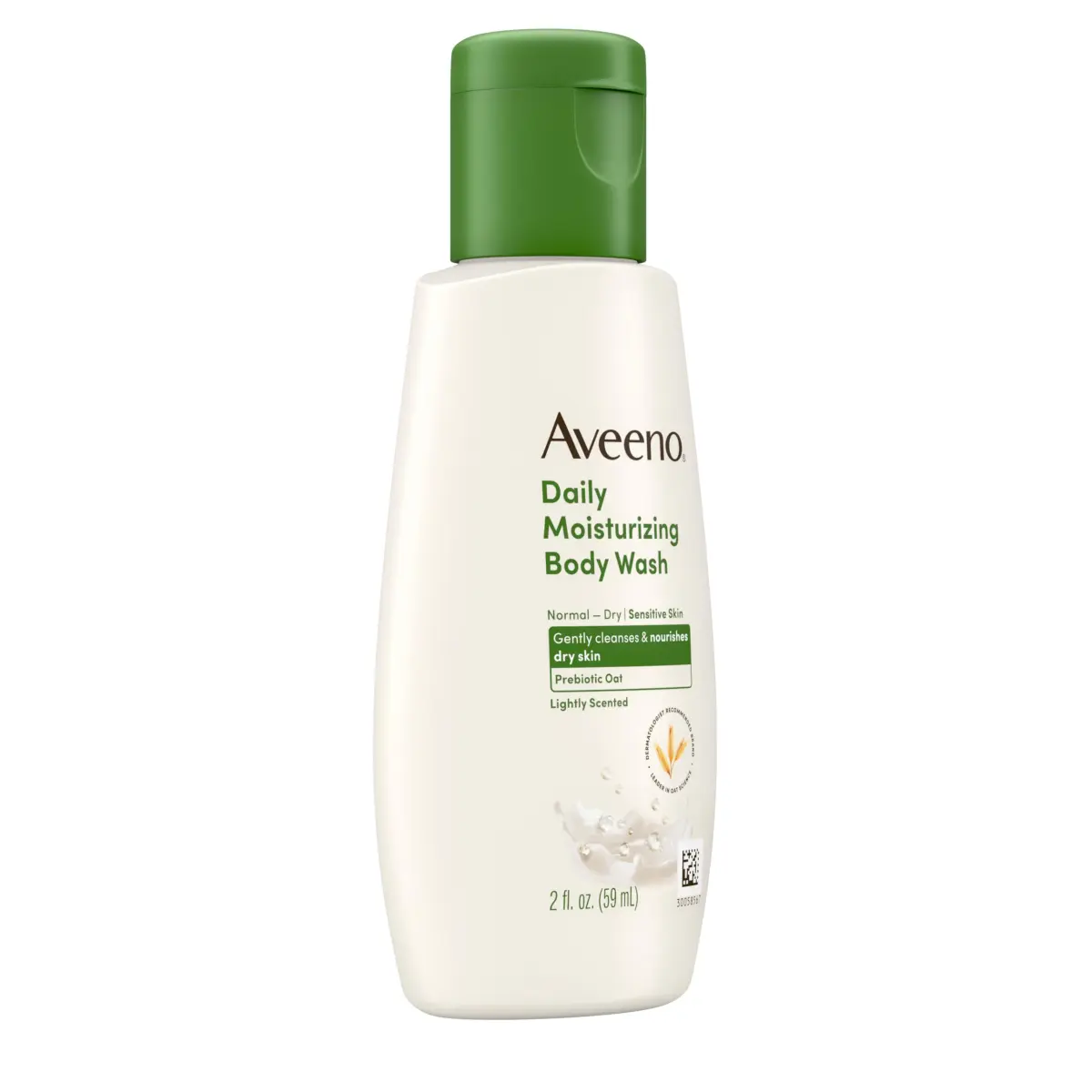Aveeno Daily Moisturizing Body Wash Lightly Scented 59ml (2 fl. oz) | Prebiotic Oat for Dry Sensitive Skin - view 4