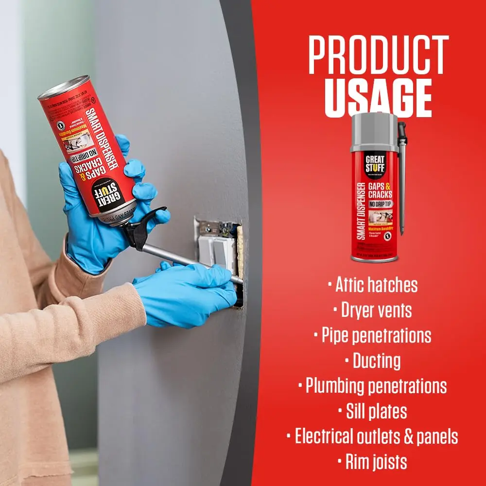 Great Stuff Sealant 12 Ounce | Foam Gap & Crack Filler with Precise Control - view 5
