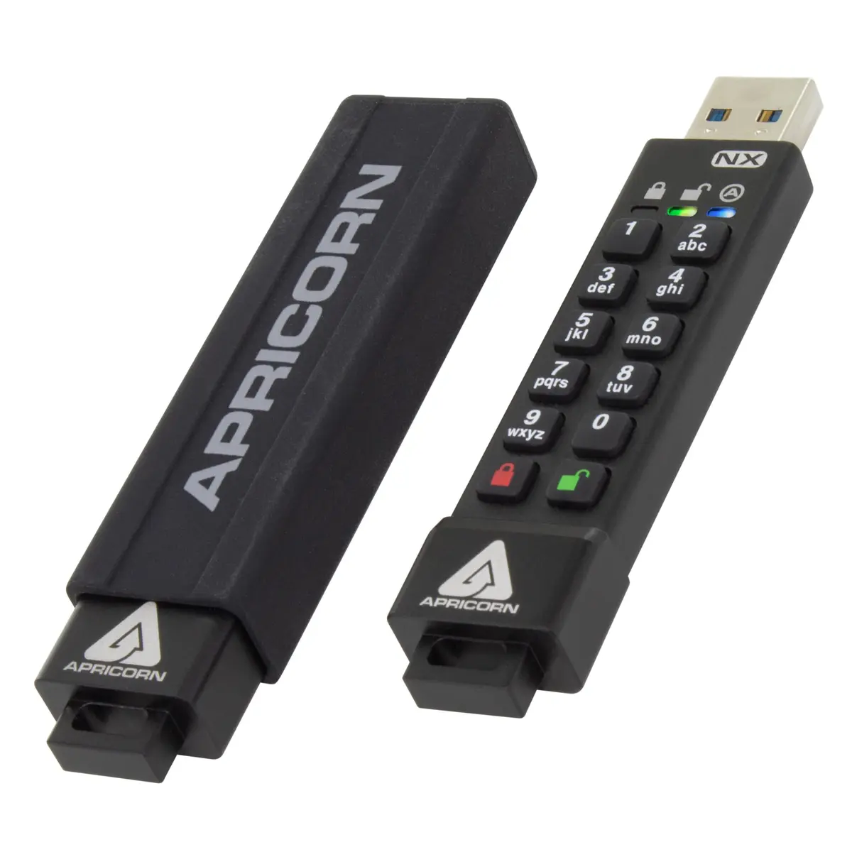 Apricorn Aegis Secure Key 3NX 16GB USB 3.1 Flash Drive | Software-Free Encrypted Key with Onboard Keypad - main product image