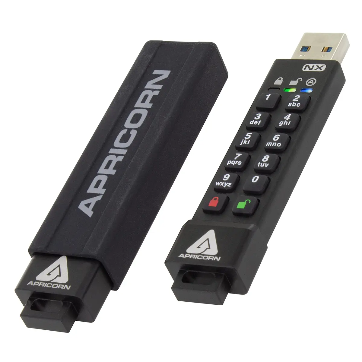 Apricorn Aegis Secure Key 3NX 16GB USB 3.1 Flash Drive | Software-Free Encrypted Key with Onboard Keypad - view 3