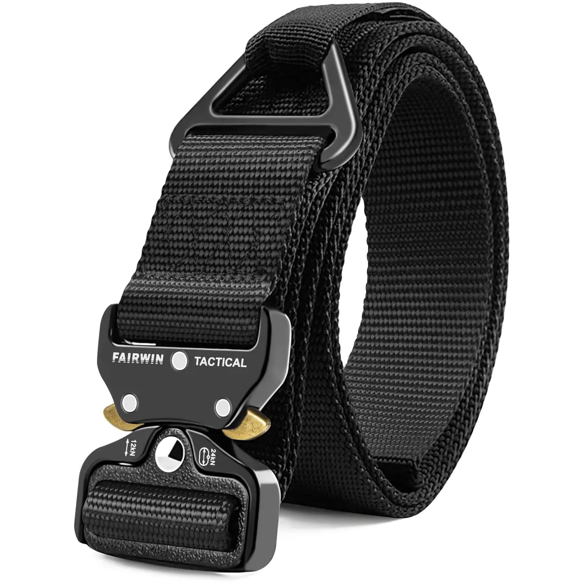 FAIRWIN Men's Tactical Belt 1.5" (3.8cm) Width, 53" (135cm) Length | Heavy Duty Nylon Web Belt with Quick Release Buckle - main product image