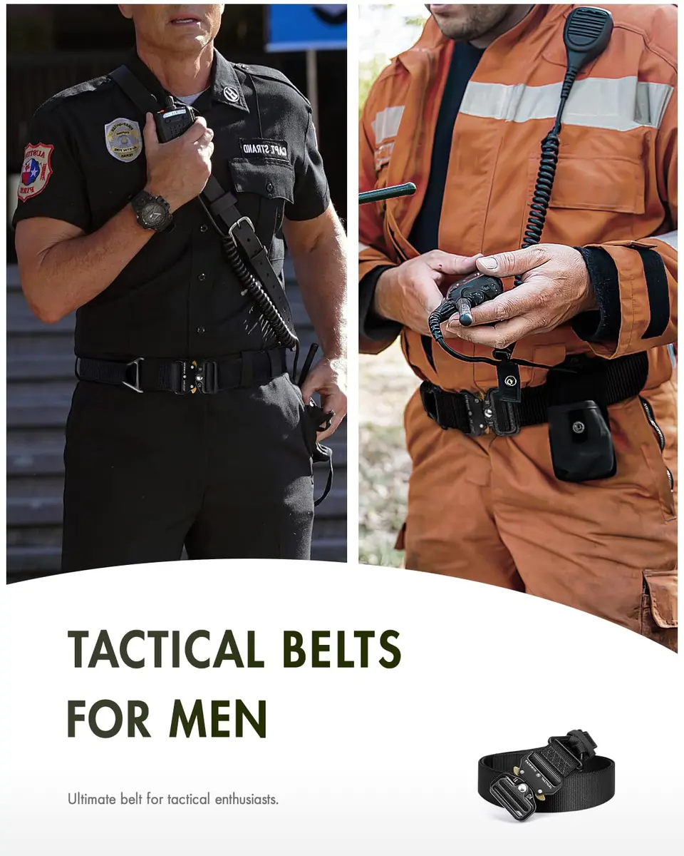 FAIRWIN Men's Tactical Belt 1.5" Heavy Duty Nylon Web Belt for Men | Military & Work Use - view 5