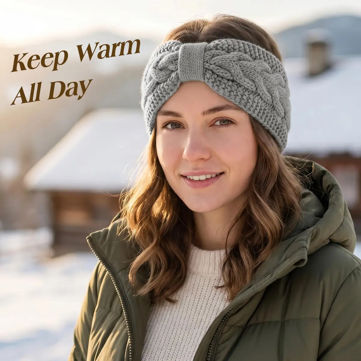 Chalier Winter Headbands for Women, Crochet Ear Warmer Headband, Mix B | Soft Stretchy Yarn, Trendy & Warm - view 5