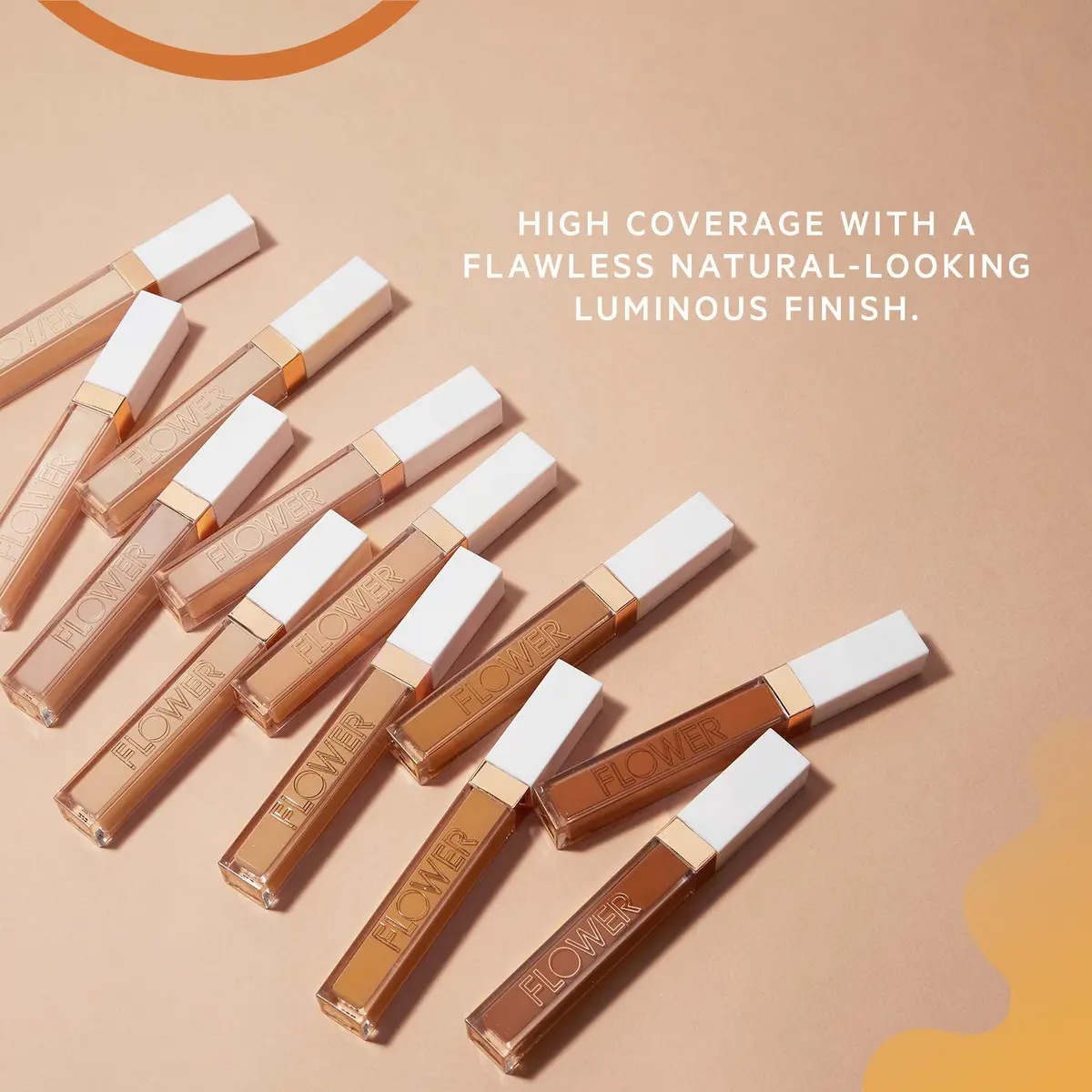 FLOWER Light Illusion Full Coverage Concealer 0.2 Fl Oz | Diffuses Dark Circles & Blemishes - view 3