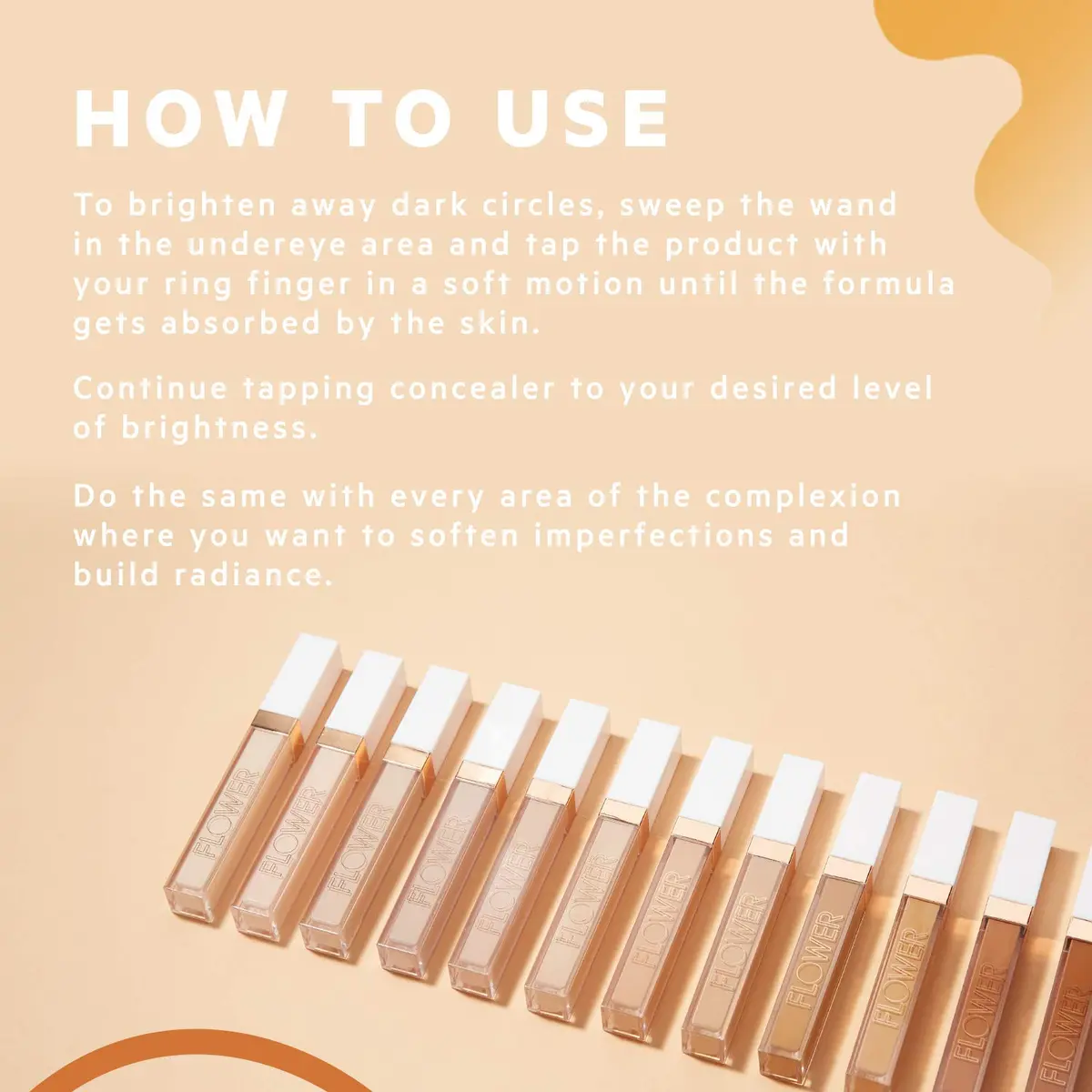 FLOWER Light Illusion Full Coverage Concealer 0.2 Fl Oz | Diffuses Dark Circles & Blemishes - view 4